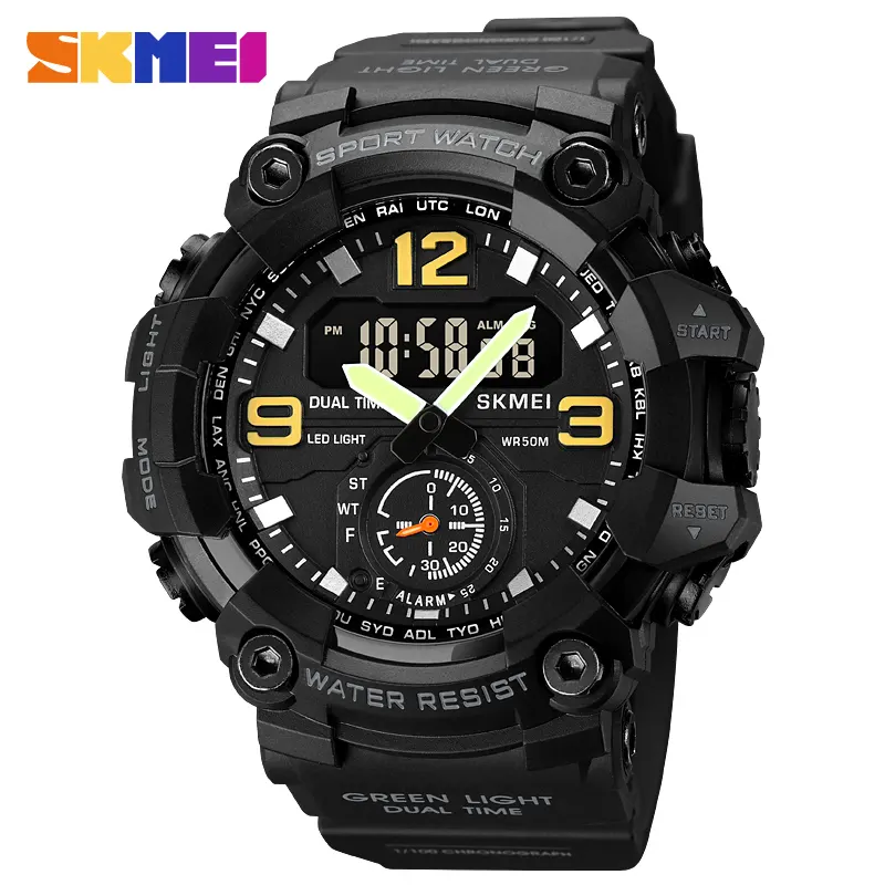 2020 fashion relojes 1251 skmei 9185 waterproof 1688 men quartz 1370 sport digital automatic 9194 mechanical all black watch