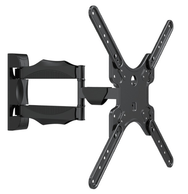 Full Motion TV Wall Mount Bracket for 32-55 Inch TVs Adjustable Swivel Tilt Arm VESA 400x400 Heavy Duty 35kg Load