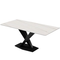 Table à manger moderne pliable de luxe de petite taille Ybc avec chaises et pieds en acier inoxydable pour salle à manger 4 personnes