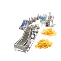 Industriële Nieuwe Bevroren Frietjes Aardappelchips Verwerkingslijn Frituurmachines