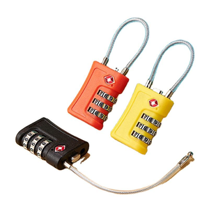 FEIHUAN Usine Meilleur <span class=keywords><strong>Prix</strong></span> <span class=keywords><strong>TSA</strong></span> Approuvé ABS Combinaison <span class=keywords><strong>Cadenas</strong></span> avec Mot de Passe Déverrouiller 3 Chiffres Fil Serrure <span class=keywords><strong>TSA</strong></span> Câble Voyage Bagages - Product Image 2