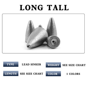 ตัวจมตกปลาลูกปืน1.8ก.-40ก. ตัวหนอนแบบเลื่อนได้น้ำหนักตัวหนอนสำหรับตกปลาเบส - Product Image 3