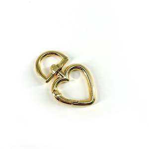 Haomeng matériel pêche coeur printemps anneau porte-clés moderne pour amour crochet pendentif bricolage accessoires métal matériel en gros en Stock - Product Image 4