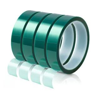 Meerdere Kleuren Rood Blauw Groen Polyester Siliconen Plakband Potige Polyester Huisdier Film Tape Voor Transformator