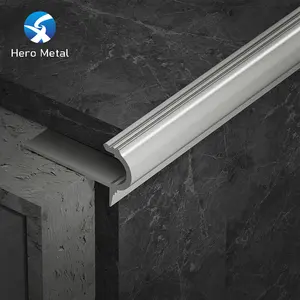 Gran oferta, protección curva de cerámica, perfil de ajuste de borde de goteo de aluminio y Metal para balcones y terrazas