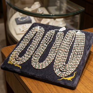 Collier en perles de fraise en perles de culture d'eau douce naturelles de 22 pouces, polies miroir, avec perles de pierre de 8-10 mm, certifié par un tiers, vente en gros - Product Image 3