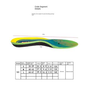Full Length Shoe <b>Insoles</b> Manufacturer Sports & Comfort Shock-absorbing Running <b>Insoles</b> for Flat Feet - Product Image 3