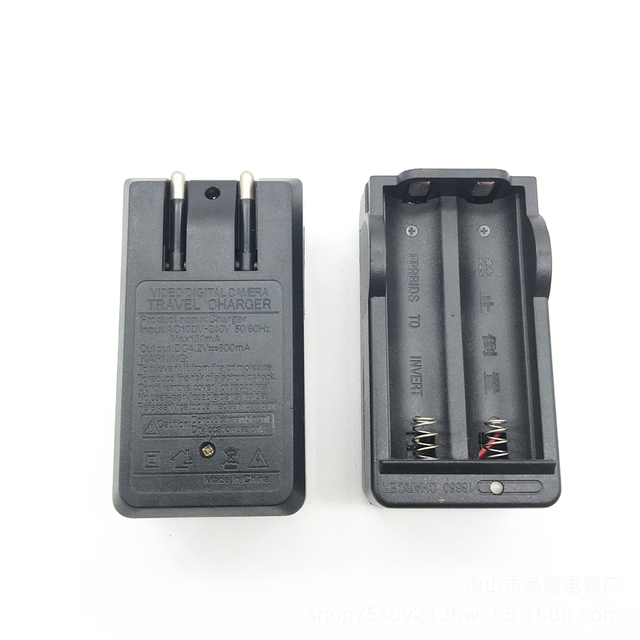 Video/digital Camera Travel Charger 4.2V 500mA 650mA for 18650 Li-ion Battery Flash Light Battery Charger Double Slot