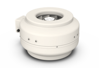 Ventilateur centrifuge de ventilation HVAC de forme circulaire de 100 mm, 320 m3/h, économie d'énergie, flexible, pour hôpital, école, ABS