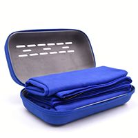 Serviette de plage multifonctionnelle en microfibre personnalisée - Étui de rangement pour la gym en EVA - Serviettes de plage avec étui à fermeture éclair en EVA