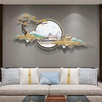 150*63cm vente en gros livraison directe produits 2023 créatif 3D métal salon pendentif Art tenture murale maison chambre décoration murale