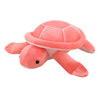 Peluche Tortue Marine en Coton PP, Jouet et Coussin en Forme d'Animal Marin