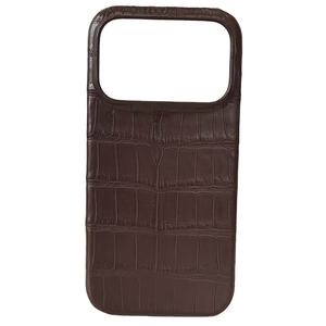 Vendita calda esotica per la pelle di coccodrillo pancia del telefono Cover genuino per iPhone 17 Pro custodie per telefoni cellulari - Product Image 1