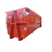 Conteneur à benne basculante Jnchangding de 30 m en acier Q235/Q345/S355 avec garantie de 3 ans pour le recyclage des déchets et des matériaux de construction