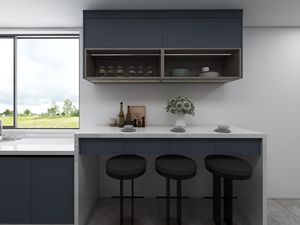 Youya Home Gabinetes de cocina modernos modulares en forma de U Montado en la pared Gabinete de cocina al por mayor Acero inoxidable con cajones de almacenamiento - Product Image 3