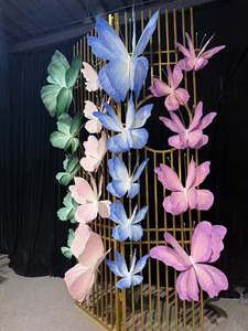 ฉากหลังแต่งงานขนาดใหญ่ทำด้วยมือกระดาษขนาดยักษ์ผีเสื้อเครื่องประดับปีกผีเสื้อสำหรับงานเลี้ยง - Product Image 6