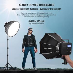 Flash de studio photo professionnel <span class=keywords><strong>NEEWER</strong></span> 2800 mAh, lumière stroboscopique 2,4 G 400 W - Product Image 2