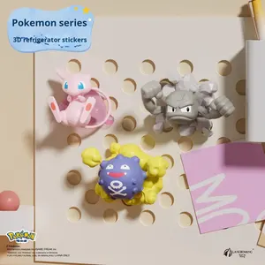 Figurines officielles <span class=keywords><strong>de</strong></span> la série <span class=keywords><strong>Pokémon</strong></span> 3D Gengar Dream Pikachu Aimants magnétiques pour réfrigérateur Décorations en plastique Personnages d'anime Marque WX - Product Image 2