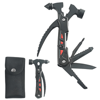 Couteau marteau multifonction en acier 2CR13, outil multifonction EDC avec pochette Oxford pour le camping en plein air, la survie, le bricolage et les situations d'urgence