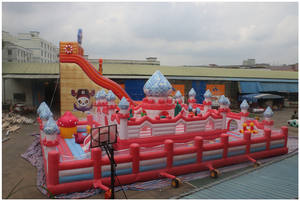 Parc d'attractions gonflable extérieur Château de rebond Videur gonflable Terrain de jeux gonflable amusant pour la ville - Product Image 5