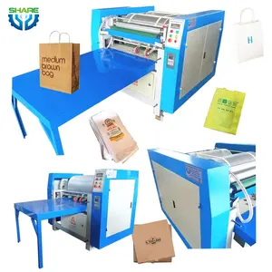 Impresora automática de bolsas de compras tejidas Máquina de impresión de bolsas pequeñas Flexo 1-6 colores para pequeñas empresas