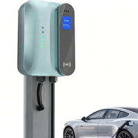 Borne de recharge murale intelligente 7 kW pour véhicules électriques, double autorisation par reconnaissance faciale et carte RFID