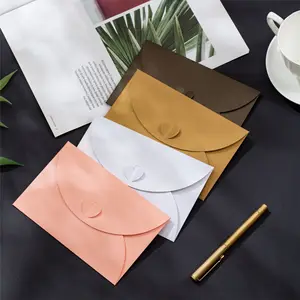Liefde Knop Envelop Zakelijke Creatieve Uitnodiging Parelmoer Papier Kraft Envelop Verpakking