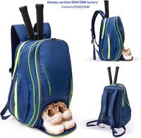 Sac de sport Oxford à fermeture éclair pour raquette de tennis, panneau solaire, étanche, 30-40L, badminton, pickleball, gym, extérieur