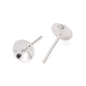 Pandahall 13mm argent 925 Sterling boucles d'oreilles résultats à la mode femmes plaqué argent boucle d'oreille crochet en argent Sterling fils d'oreille en vrac