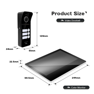 Nhà Thông Minh Giải Pháp 1 ngoài trời trạm 1 trong nhà màn hình video cửa điện thoại làm việc với thiết bị quản lý xây dựng liên lạc - Product Image 4