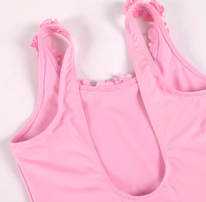 Diseño niños ropa <span class=keywords><strong>de</strong></span> playa nylon secado rápido flor Correa Rosa rojo Scoop back una pieza traje <span class=keywords><strong>de</strong></span> baño fabricante para niños niñas bebés - Product Image 3