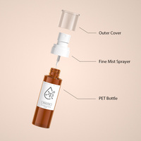 Fabricante de Botellas de Tóner OEM ODM, Botella de Spray de Niebla Fina PET de 60ml 80ml 100ml 120ml para Rociado Facial