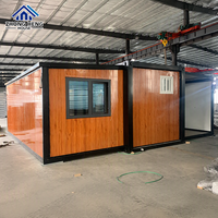 Maison modulaire à double aile personnalisée de 20, 30 ou 40 pieds, avec plan de maison de type conteneur de 1 à 4 chambres, salon et salle de bain