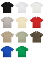 Kaos Custom 250 Gsm Berkualitas Tinggi untuk Pria, Kaos Mewah Model Drop Shoulder, Kaos Pro Club Heavyweight untuk Pria