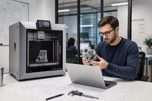 Imprimante 3D industrielle QIDI PLUS4 |   Structure 305x305x280mm |   Chambre chauffée 65.C |   Buse haute température pour filaments d'ingénierie - Product Image 5