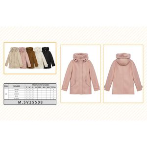 Cappotti invernali con cappuccio in pelliccia traspirante da donna di vari colori e dimensioni ricamati e reversibili-fornitore all'ingrosso - Product Image 1
