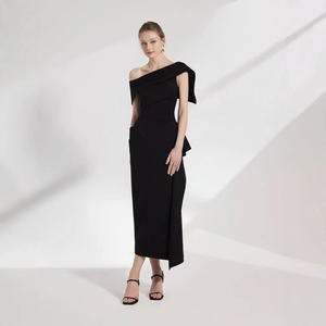 2025 all'ingrosso moda nuova Boutique di alta qualità vestiti di moda negozi di moda di vendita calda estate abito lungo nero - Product Image 1