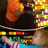 Jeux muraux interactifs LED Sensory Wall Bright Lite Led Pegboard pour jeu d'enfants