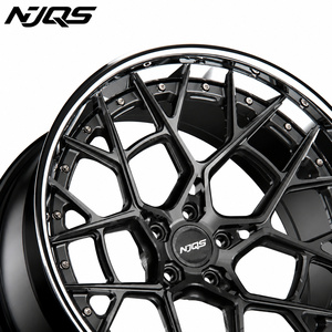 Jantes forgées NJQS de haute qualité pour SUV <span class=keywords><strong>4x4</strong></span> tout-terrain, 5-6 trous, 20 pouces, à déport profond, chromées, pour voitures de sport et de luxe - Product Image 4