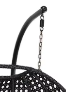 Fauteuil suspendu double avec support - Fauteuil suspendu en rotin pour l'extérieur, siège de loisirs de jardin