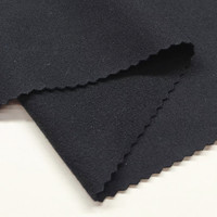 Tela de Punto Interlock Cepillada Cómoda, con Buena Elasticidad, 89% Poliéster, 11% Elastano, para Ropa Deportiva/Activewear, Lisa y Absorbente