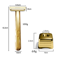 Support de rasoir portable de haute qualité Pro 5.0 Super Sécurité, coffret cadeau pour homme et femme, lame unique, acier inoxydable écologique