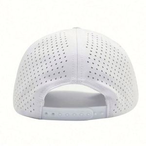 Gorra de béisbol de malla láser de secado rápido para exteriores con protección solar, gorra trucker de 5 paneles con cuerda - Product Image 4