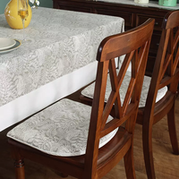 Nappe carrée tissée personnalisable de style pastoral vintage, en coton et lin, pour la maison, la salle à manger, le restaurant, à motifs floraux