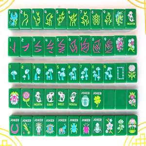 Luxury Modern American <b>Mahjong</b> <b>Set</b> 160 Tiles Acrylic Portable Professional Game Emerald Lucky Series Custom Logo Gift Club - Product Image 3