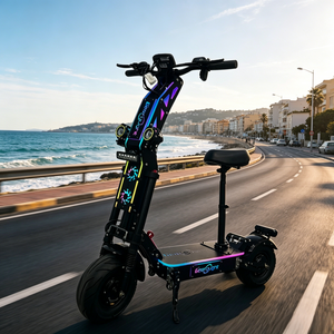 Trottinette électrique pliable pour adultes Geofought G14, dernier modèle, double moteur 72V 40-100Ah, écran NFC, autonomie 60-300 km, roues de 13/14 pouces - Product Image 1
