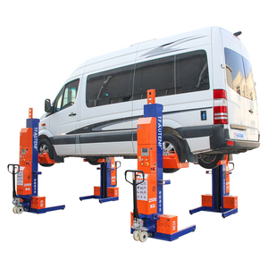 Pas besoin d'installation fixe : élévateur de voiture mobile à quatre poteaux CE 10T avec télécommande sans fil, parfait pour les ateliers temporaires ou loués - Product Image 5
