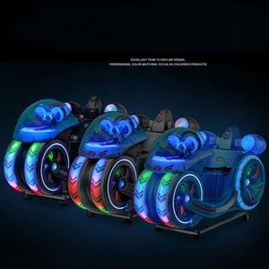 Máquina de juego de motocicleta infantil personalizada, operada con monedas, tipo columpio, para parques de atracciones - Product Image 5