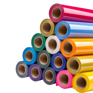 Cuttable trasferimento di calore PU Flex adesivo HTV vinile rotoli in PVC foglio di carta materiale per abbigliamento t-shirt pellicola di trasferimento di calore - Product Image 1