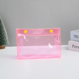 Großhandel Custom Logo Umwelt freundliche klare PVC/EVA/TPU transparente Neon Plastiktüten Datei Dokument knopf Schwimmen Bikini-Tasche - Product Image 4